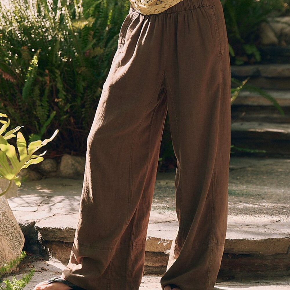 Day's End Linen Pull-On Pants